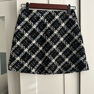 Zara plaid skirt